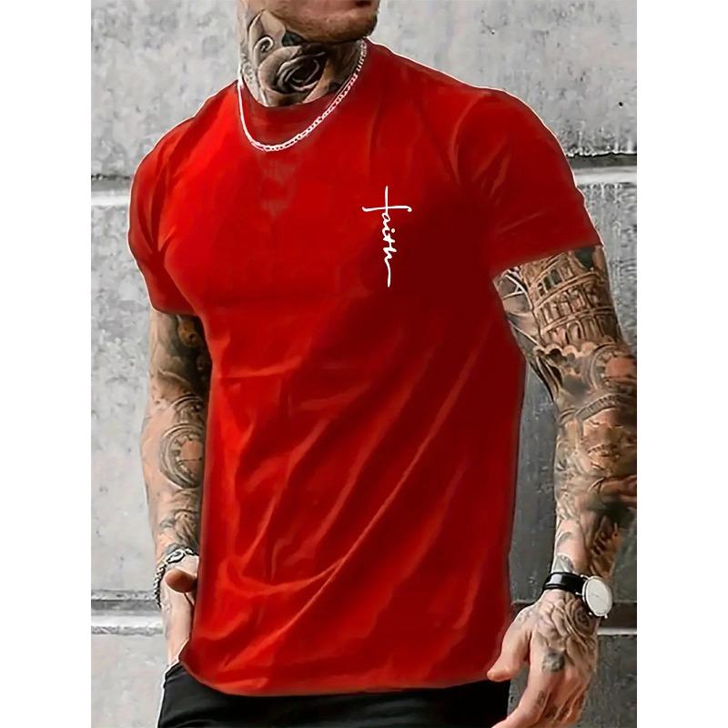 Casual Simple Top Fashionable Versatile Short Sleeve Comfortable T-Shirts Men’s