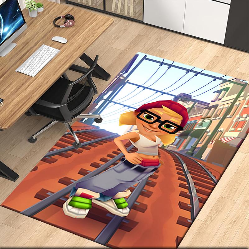 Subway Surfers Printed Carpetrugfor Office Chair Living Room Bedroom Kitchen Room Decor Gifts