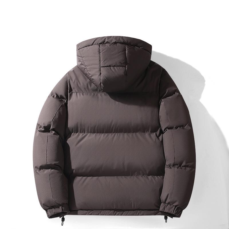 NASA Collaboration 2025 Men's Winter Cotton Jacket with Hood - Korean Style, Warm and Trendy Thicken Outerwear