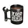400ML Coffee Mug with Wrench Handle Heat-resistant Ceramic Spanner Handle Tea Milk Water Drinking Cup Fathers Day Dad Birthday Gift