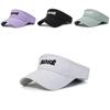 Letter Summer Rose Embroidery Baseball Cap Sporty Visor Cap Sun Gift Protection