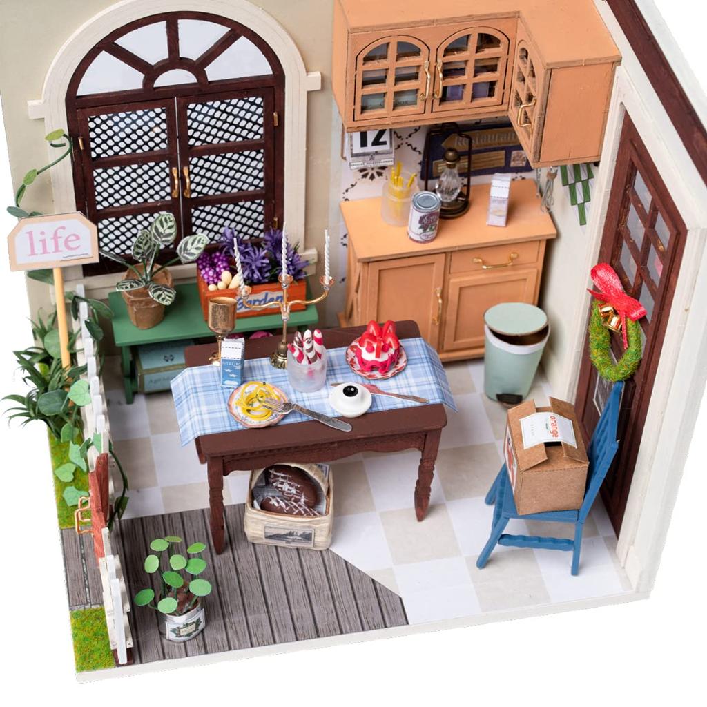 Tsukurundesu® DIY Miniature House Dollhouse DGM Series (My Dining) with Japanese Instructions