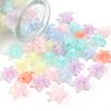 50pcs 16mm Acrylic Star Beads Colorful Transparent Loose Beads For Jewelry Making DIY Bracelet Necklace Phone Key Chain Supplies