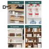 4Pcs Self Adhesive Shelf Support Punch Free Shelf Pegs Strong Load-bearing Easy Installation Cabinet Bookshelf Shelf Support
