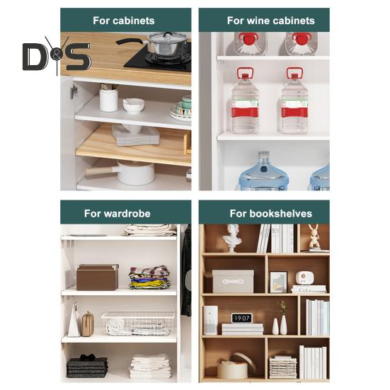 4Pcs Self Adhesive Shelf Support Punch Free Shelf Pegs Strong Load-bearing Easy Installation Cabinet Bookshelf Shelf Support