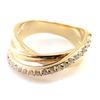 Gold Plated Ring 'Goddess' White Gold - 7 Mm