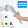 Electric   Scrubber Multifunctional Clning Brush with 5 hds Cordless Handheld for Kitchen Bathroom Wall Window Tile Floor Bathtub Car Clning