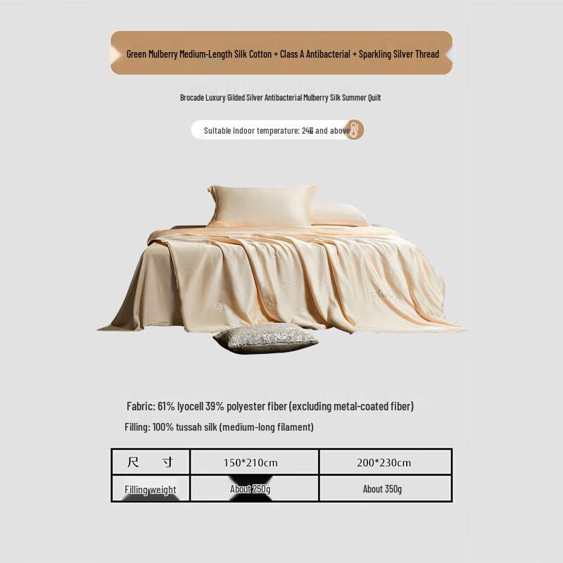 

Mercury Home Textiles Tussah Silk Summer Duvet