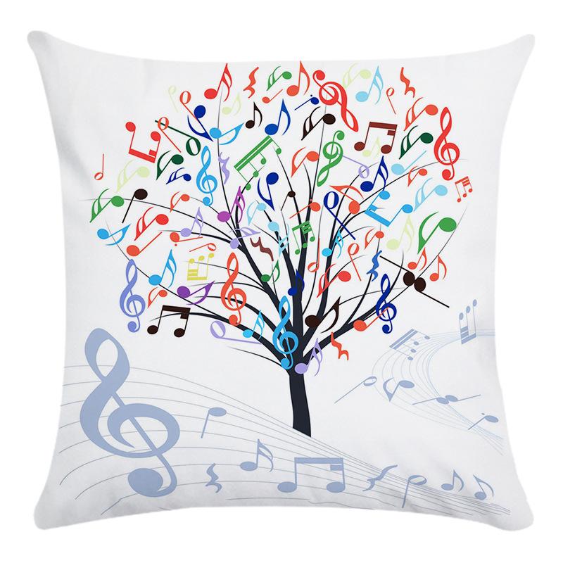 Creative Life Tree Pattern Digital Printing Short Plush Pillow Covers For Car Sofa Office Cushion Cover Home Goods