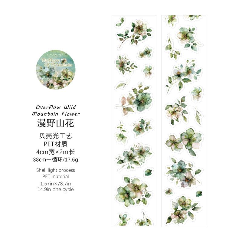 1pcs/1lot Decorative Adhesive Tapes Numerous Flowers Scrapbooking DIY Paper Scrapbooking Stickers
