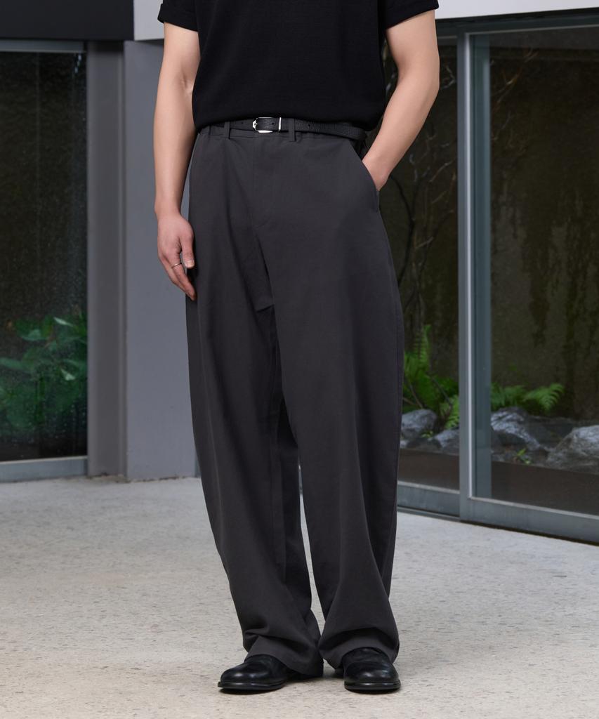 HYOJI 26 Ss Half-Banding Semi-Curved Bio-Washed Cotton Pants (3 Colors)