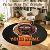 Round Rug Custom NameHarley-Davidson Pattern Non Slip Carpet Home Floor Decor