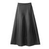 PU Leather Skirt Autumn High Waist A-line Fashion Big Swing Umbrella Skirt Mid-length Skirt