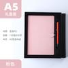 A5 Student Diary Faux Leather Magnetic Buckle Blue Multi-Color Storage Notebook Business Notepad Wireless Perfect Binding Solid