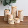 Natural Wood Candle Holder Creative Log Decoration Ornament Party Tabletop Arrangement Props Christmas Candle Home Stick Holder