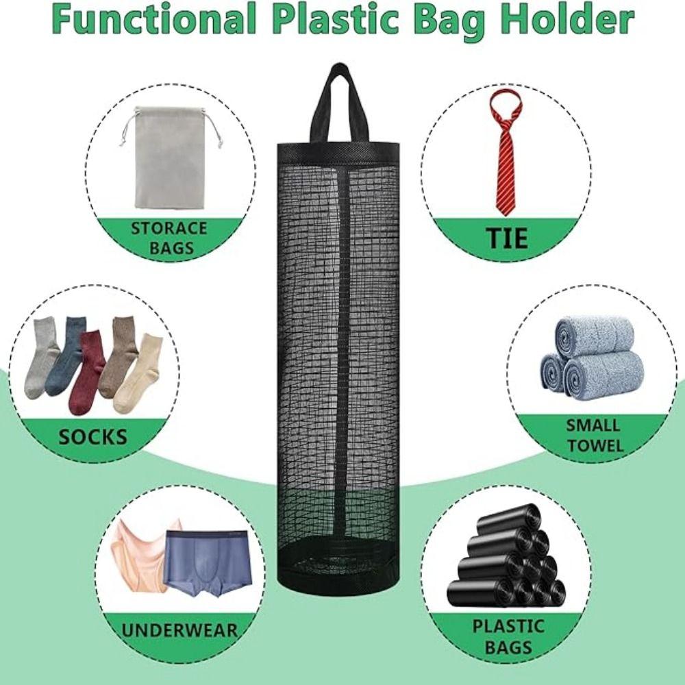 Hängender Einkaufstaschenhalter Faltbarer Einkaufstaschen-Träger Müllaufbewahrungsbeutel Küchenaufbewahrung