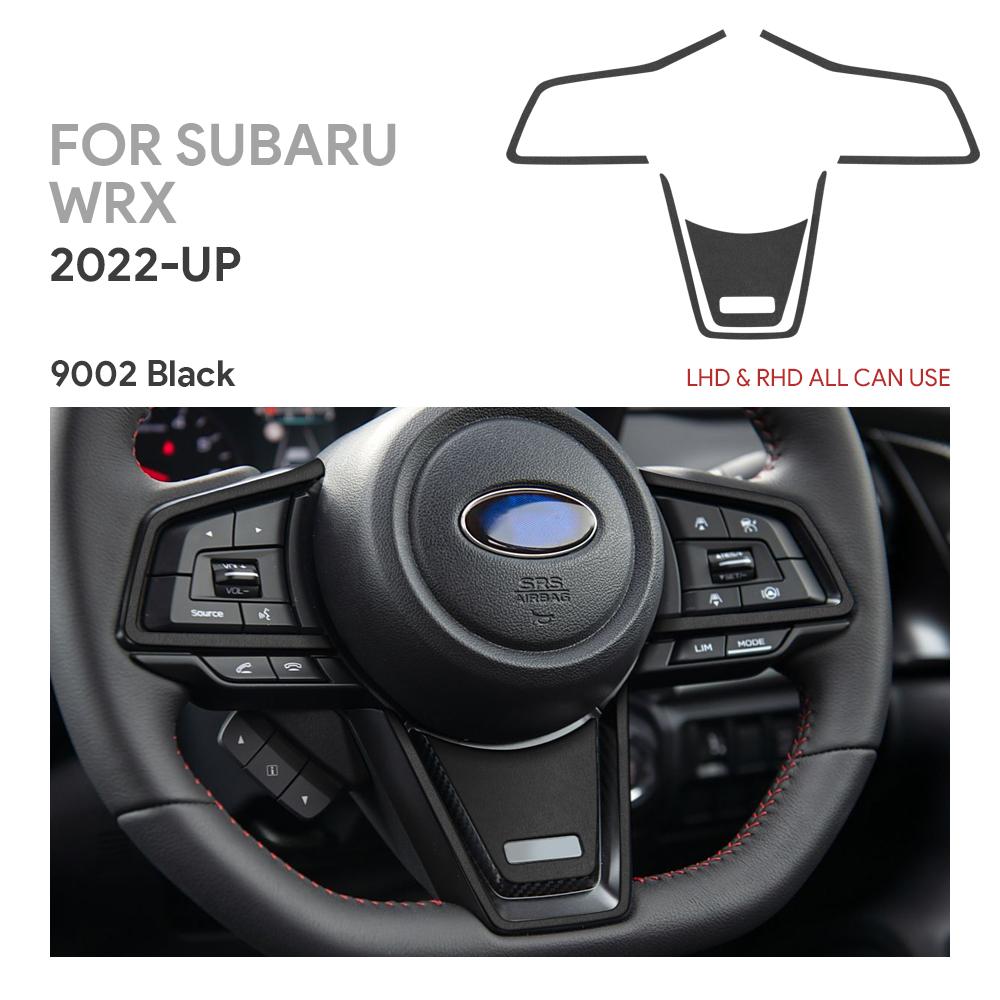 For Subaru WRX/ WRX STI   2024 2025 Car Steering Wheel Center Black Red Interior Auto Accessories Top Suede Trim Sticker