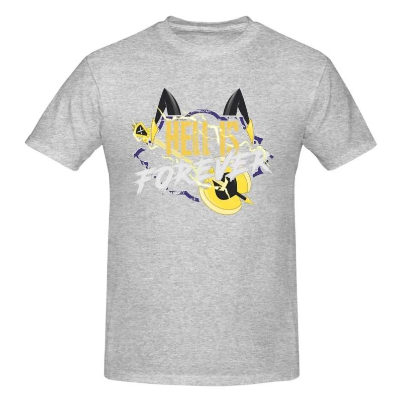 Hazbins Hotels Adam Hölle Ist Für Immer Herren T-Shirts Neuheit T-Shirt Kurzarm T-Shirt Reine Baumwolle Übergröße Kleidung Shirt