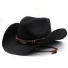 Adjustable Hat Cowboy Straw Hats Outdoors Beach Sunhat Large Brim Riding Horse