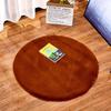 Imitation Rabbit Fur Round Floor Mat for Living Room or Bedroom