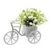 Decoration Mini Bicycle Ornaments Miniature Garden Artificial Flowers Ornaments  Wedding Decor