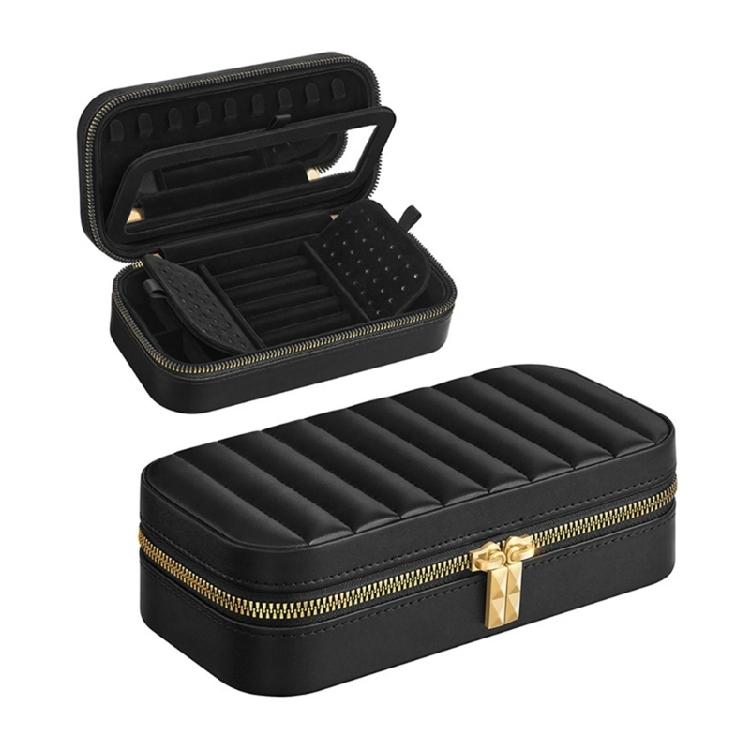 Schmuckkiste aus PU-Leder mit weicher Auskleidung, handgefertigte Accessoires-Organizer-Box, modische Aufbewahrungsbox für Accessoires