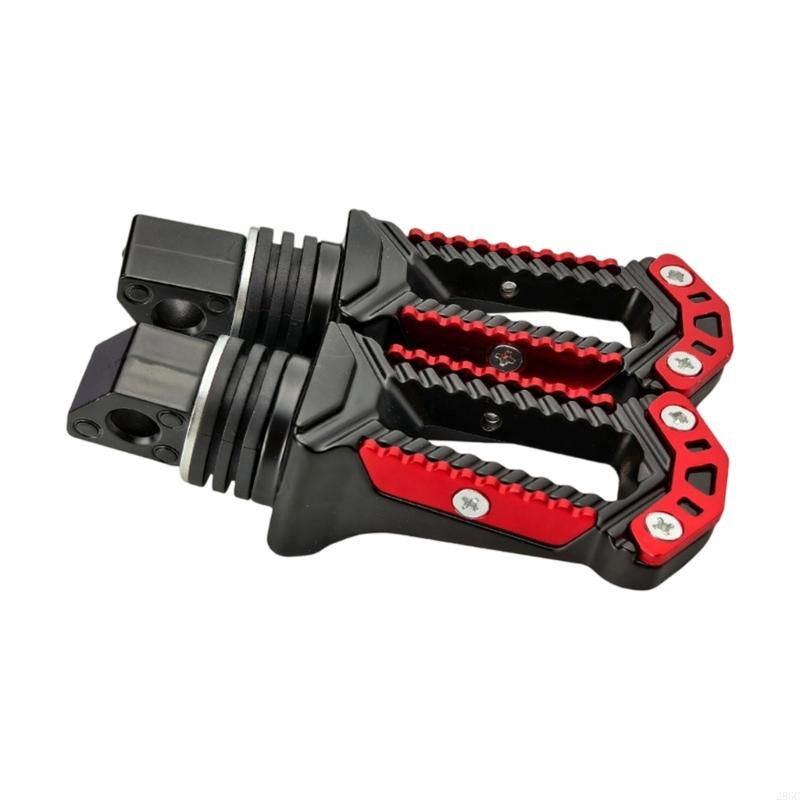 28GC Pair Ergonomic Motorcycle Passenger Foot Pegs Weather Resistant Aluminum & New Moon Footpegs for Long Lasting Use