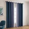 63-inch Curtain Set (2 Panels) - Thermal And Soundproof Curtains For Bedrooms And Living Rooms, Gradient Color, With Rod Pocket
