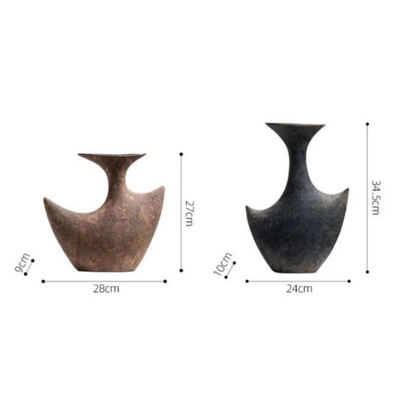 Kreative Keramikvase Abstrakte Geometrische Radiane Blumenvase Blumenarrangement Zubehör Keramik Handwerk Heimdekoration