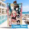 Custom Name SPY Adventure Beach Towel Microfiber Beach Towel, Lightweight and Quick-Dry, for Summer Travel, Swimming Pool Gift