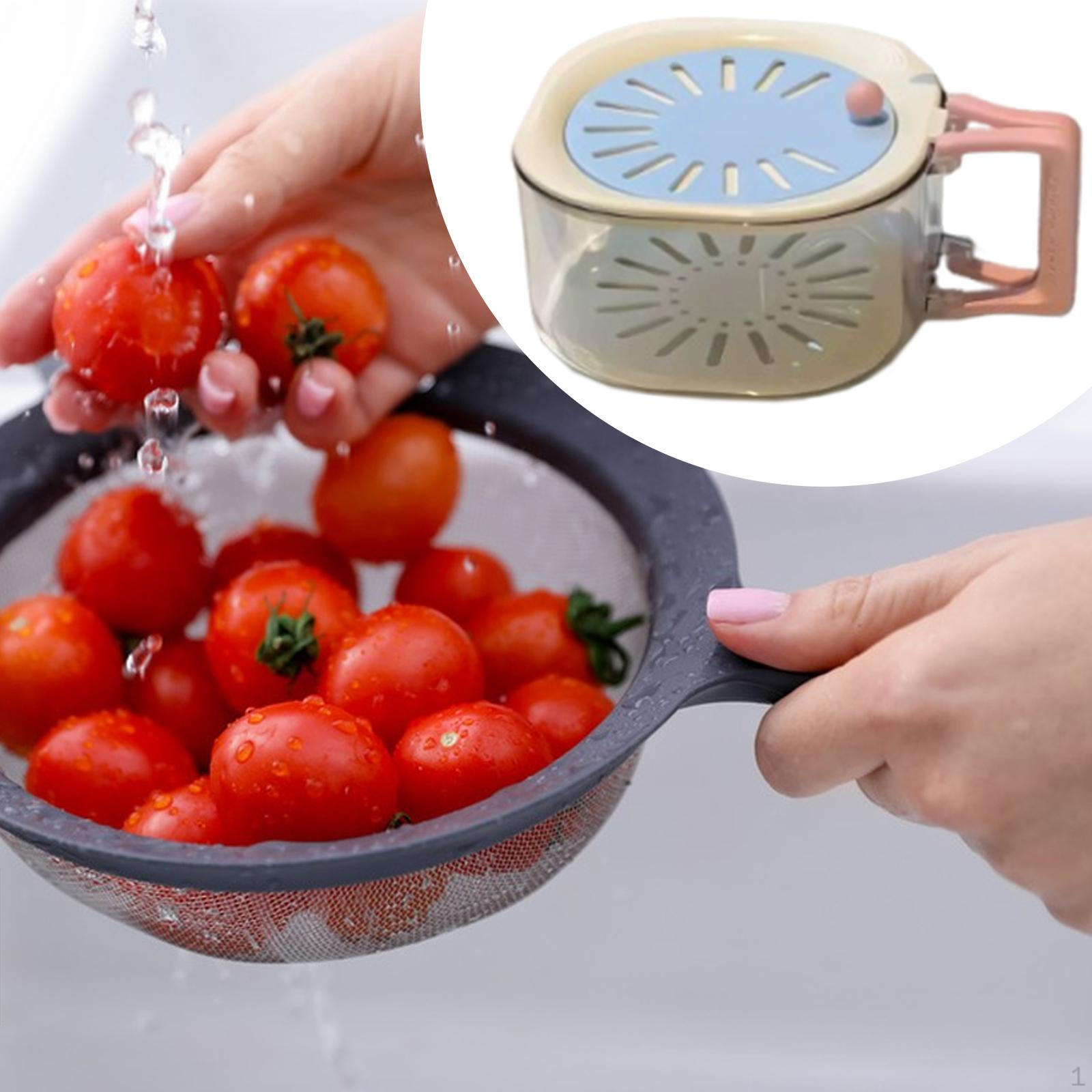 Fruit Drain Basket Keeper Container Reusable Practical Household Refrigerator Organization Kitchen