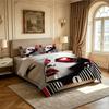 3PCS Pop Art Cool Girl Bedding Set, Coreless Soft Bedding Decoration, Machine Washable