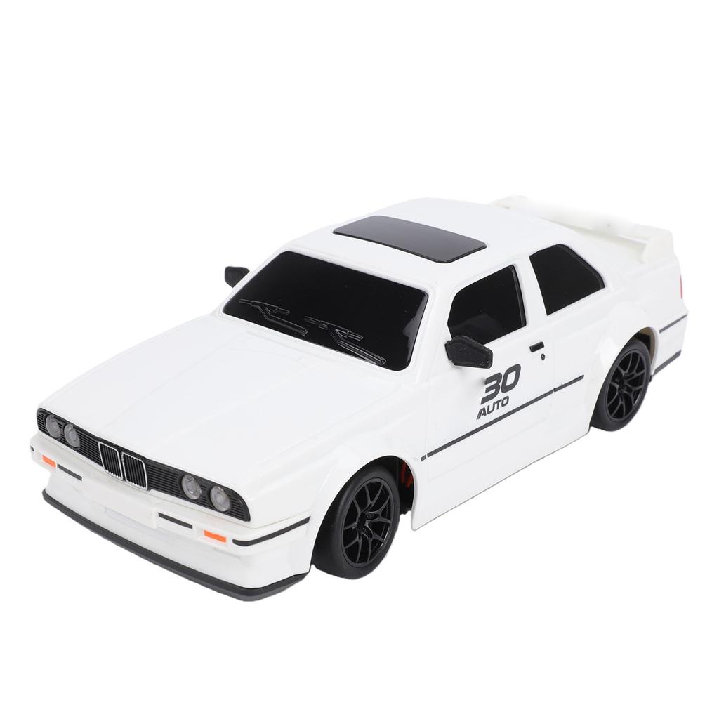 2.4GHz Remote Control Car Rechargeable High Speed RC Drift Car Toy with Cool Lights Spare Tires for Boys Gift