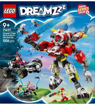 LEGO Figur DREAMZZ Constructor – Coopers Tiger – Mech and Zero's Hot Rod Car (71497)
