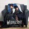 1pc Addams Family Wednesday5 Blanket, Gift, for Men and Women, Soft Blanket, Good for Sofa Bed Couch Travel, Lightweight Flannel Blanket
