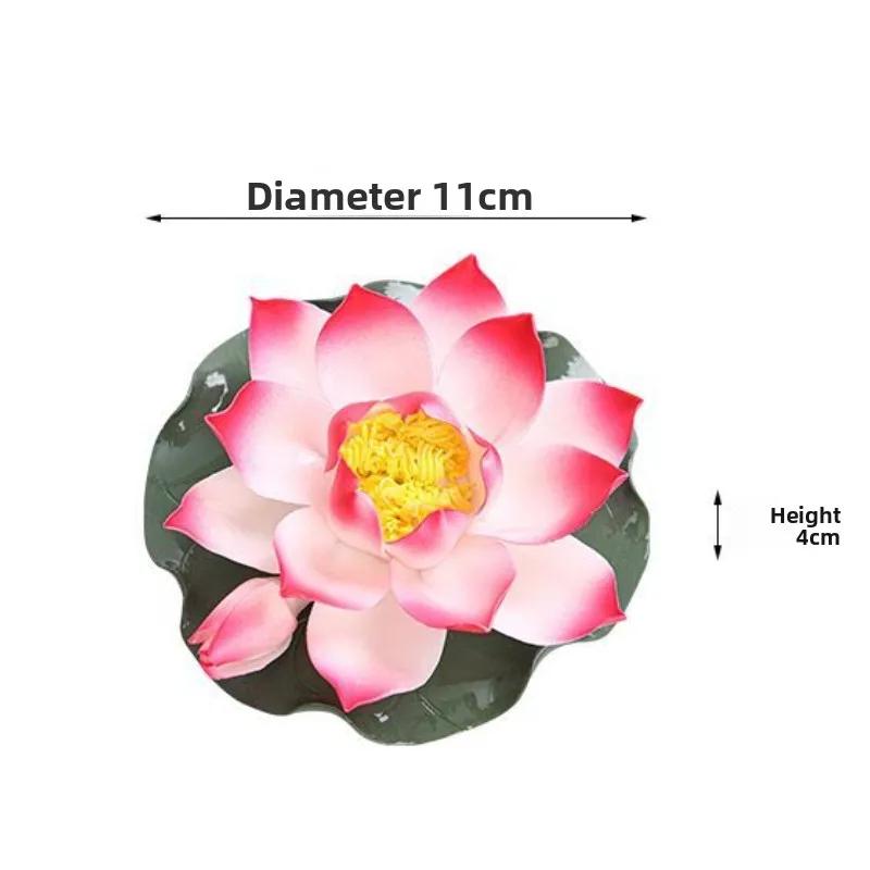 Hand Pinched Lotus Tea Pet Ceramic Color Changing Sculpture Chinese Style Artwork for Home Office Desk Decor Gift