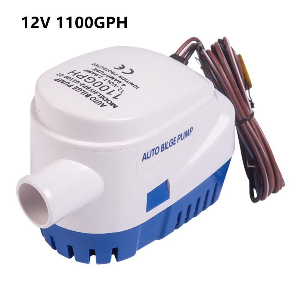 Professional Automatic Bilge Pump for Boat 750GPH 1100GPH Submersible Electric Water Pump 12V 24V DC Motor for Houseboat & Boat
