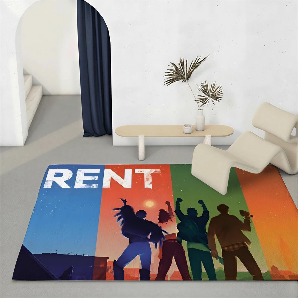 

Movie R Rent Floor Mat Eco Friendly Flannel Doormat Non Slip Odorless Soft Short Plush Indoor Floor Rug 50x80cm