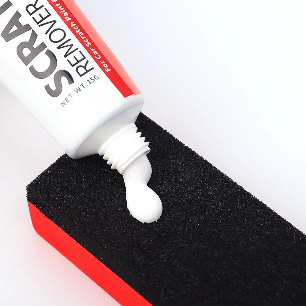 Auto Kratzerentferner Autopoliturpaste mit Schwamm Autos Karosserielack Pflege-Set Schleifmittel Anti-Kratz-Wachs Autoteile