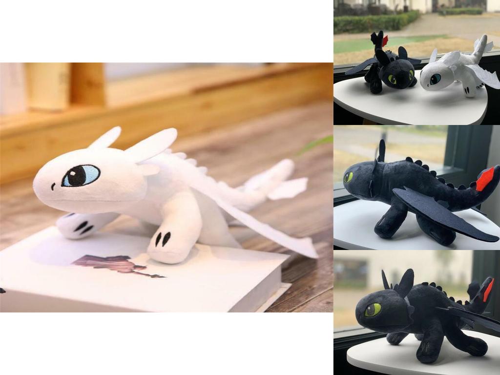 How To Train Your Dragon Toothless Night Fury Soft Plush Toy 20cm 25cm 35cm 45cm 65cm Educational Gift For Kids
