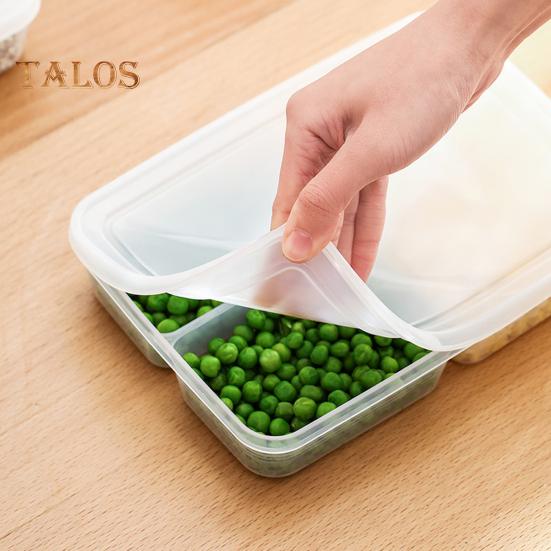 Úložný box Dobře těsnící Potravinářský průhledný 4 přihrádkový úložný box do chladničky Univerzální organizér do kuchyně