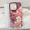 Floral Dream Beaded Embroidery Print Phone Case for iPhone 17 16 15 14 13 12 11 Pro Max XS X 7 8 Plus SE 2022 16E Soft TPU Cover