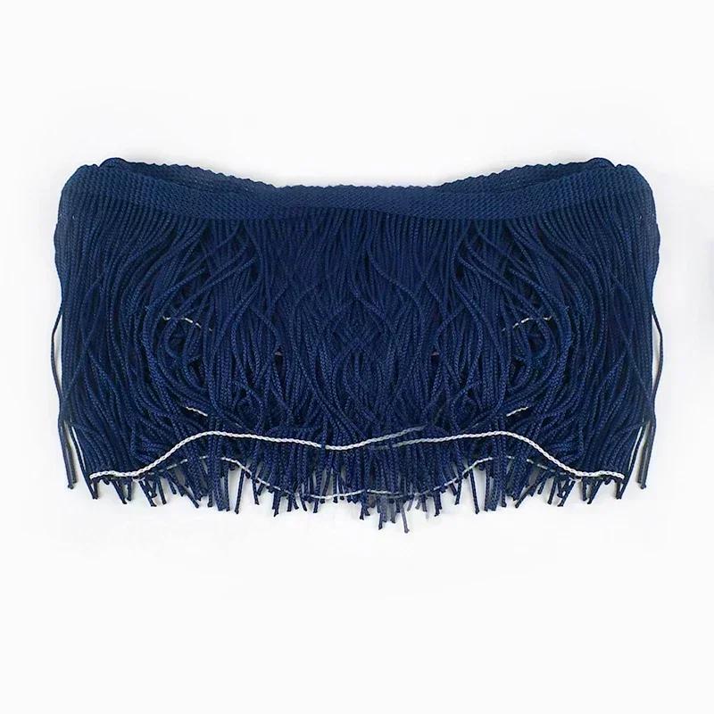 5M Meetee Polyester Tassel Fringes 10-30cm Lace Trim Ribbon for Dress Curtain Decorative Ribbons Fringe Fabric Sewing Accessory