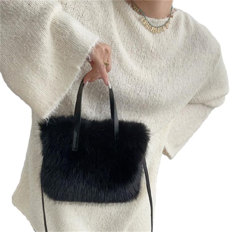 Versatile Plush Shoulder Bag Convenient and Practical Crossbody Bags Handbag