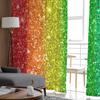 Bedroom Sheer Curtains Rainbow Metal Glitter Living Room Kitchen Window Curtains Garden Terrace Balcony Bedroom Sheer Curtains