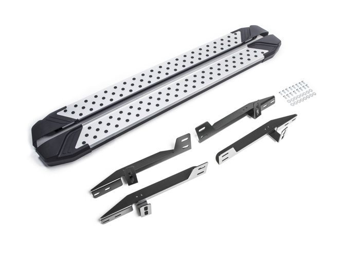 JJ-AUTOMOTIVE Marchepieds en aluminium pour Honda CR-V 2006-2012 - 2 pièces - Certificat ABE - Noir