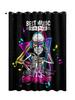 Curtains Skull Series Bedroom Sunshade Halloween Digital Printing Blackout Curtain Punching