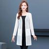 Summer New Plus Size Women's Outerwear Lace Medium Long Shawl Top Mesh Cardigan Thin Jacket