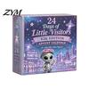 Holiday Countdown Ornament Box 2026 Spirit Advent Calendar, 24-Day Mini Figure Set, Elf Alien Christmas Gift for Family Fairy Collection, Resin