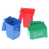 5pcs/set 1:12 Dollhouse Miniature Trash Can Model Furniture Accessories For Doll House Decor Kids Play Toys